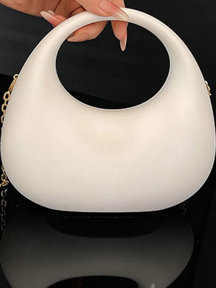 Moon shape hand-bag