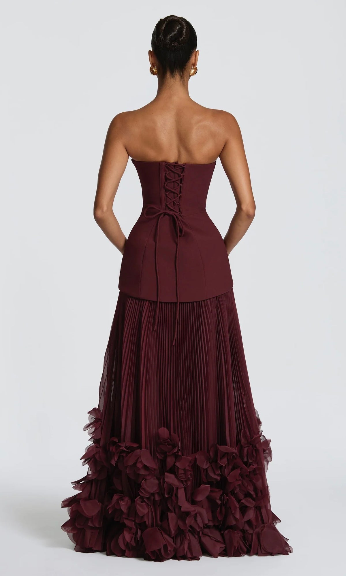 The sarahphina maxi dress burgundy