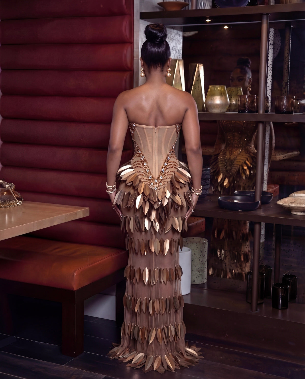 Crystanova regal maxi dress