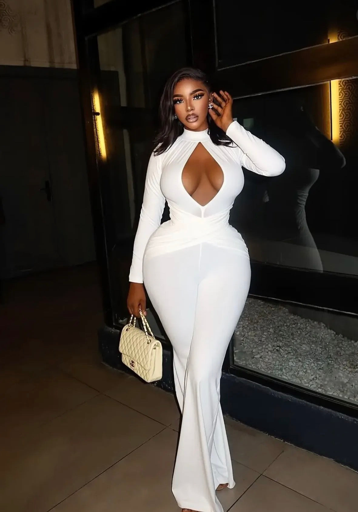 Eleanor jumpsuit in white