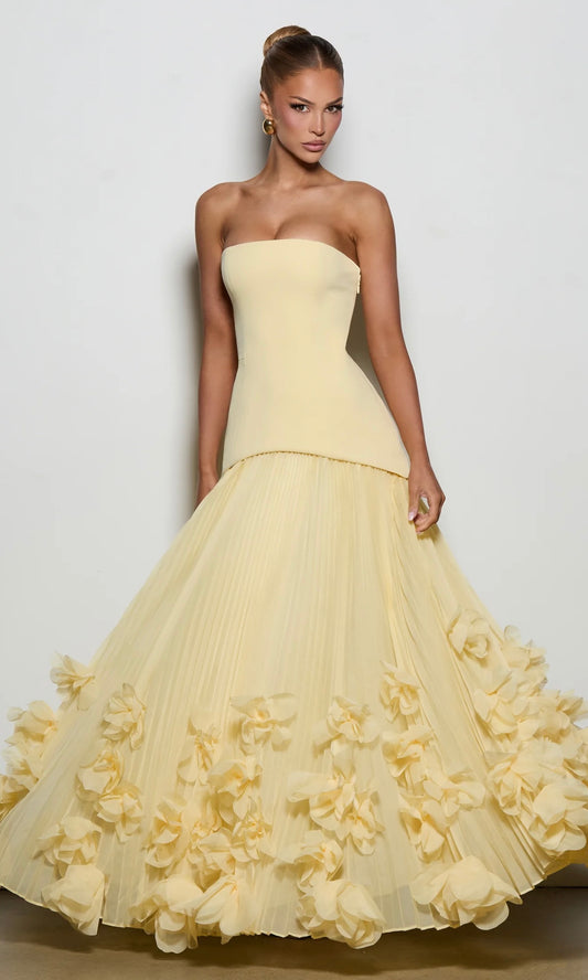 The sarahphina maxi dress yellow