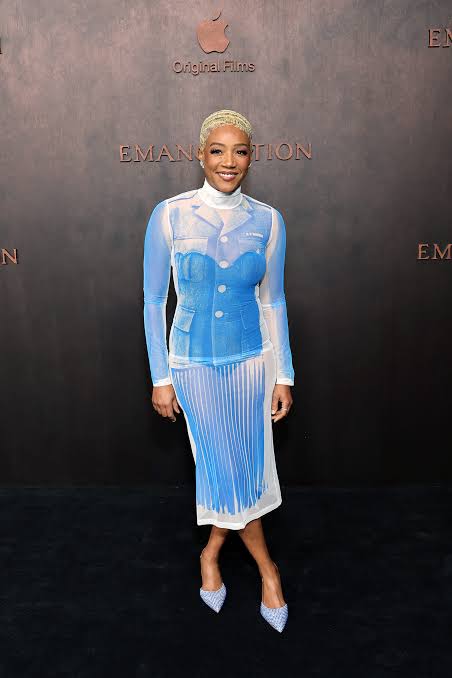 Sexy long blue dress