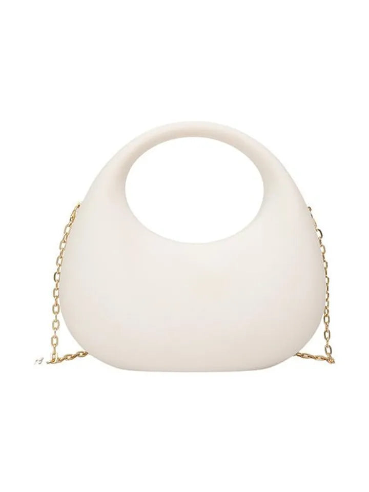 Moon shape hand-bag