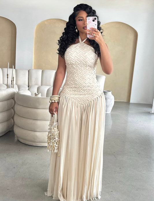 Wild at heart mesh maxi dress