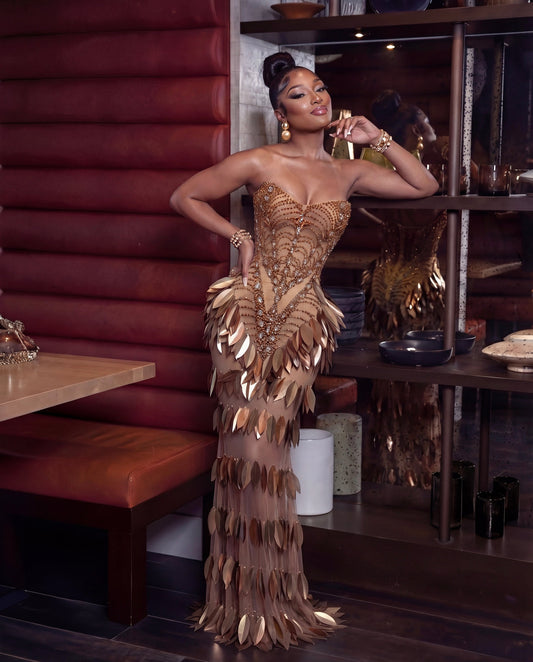 Crystanova regal maxi dress